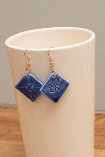 Boucles d'oreilles - Faïence de Desvres