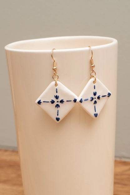 Boucles d'oreilles - Faïence de Desvres